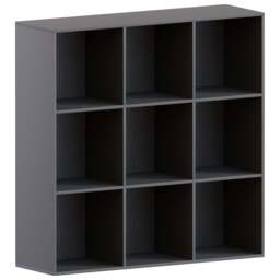 Vida Designs Durham 3 x 3 Black Cube Storage Unit - Size: H 96.5 x W 96.5 x D 29cm - Wilko - thumbnail 3