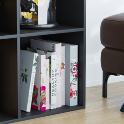 Vida Designs Durham 3 x 3 Black Cube Storage Unit - Size: H 96.5 x W 96.5 x D 29cm - Wilko - thumbnail 7
