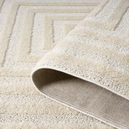 Desire Rugs Isabella Cream Embossed Geometric Rectangle Rug 200 x 290cm - Wilko - thumbnail 5