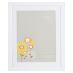 The Port Gallery White Ridged Photo Frame 10 x 8 inch - Size: A4 - The Port. Co Gallery - Wilko