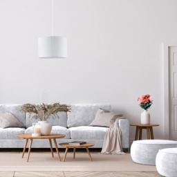 Happy Homewares White Wrinkled Paper Pendant Shade - Size: 20 x 30 x 30cm - Wilko - thumbnail 3