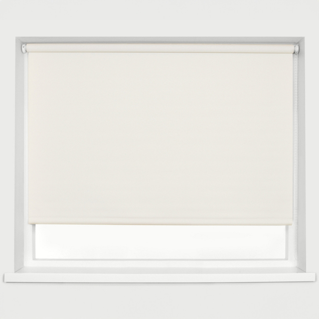 Caecus Blackout Roller Blinds Natural 90cm x 120cm - Brown - Wilko - image 1