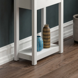 Vida Designs Arlington Single Drawer White and Oak Console Table - Size: 30 x 50 x 74cm - Wilko - thumbnail 6