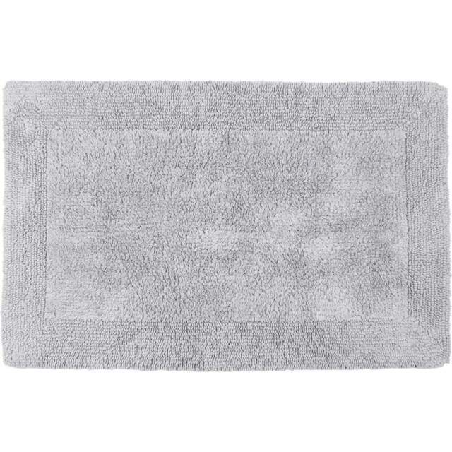 Allure Bath Fashions Elegance Dove Grey Reversible Bath Mat 53 x 85cm - Wilko - image 1
