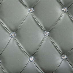 Portland Grey PU Diamante Padded Swivel Office Chair - Size: 103 x 60.5 x 59.5cm - Wilko - thumbnail 4