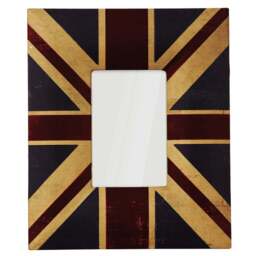 Premier Housewares 2300750 Union Jack Design Red Photo Frame 4 x 6inch - Size: A6 - Wilko - thumbnail 1