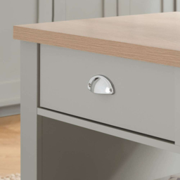 Highgate 2 Drawer Grey and Oak Coffee Table - Size: 53 x 99 x 50cm - Birlea - Wilko - thumbnail 7