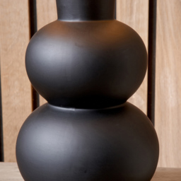 Pacific Lifestyle Aaliyah Black Curved Bottle Ceramic Table Lamp - Wilko - thumbnail 5