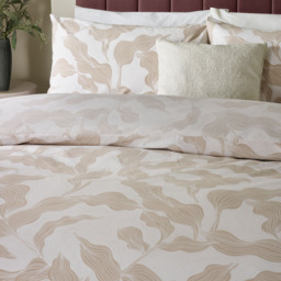 Hoem Single Lauro Cream Printed 144 Thread Count Reversible Duvet Set - Wilko - thumbnail 3