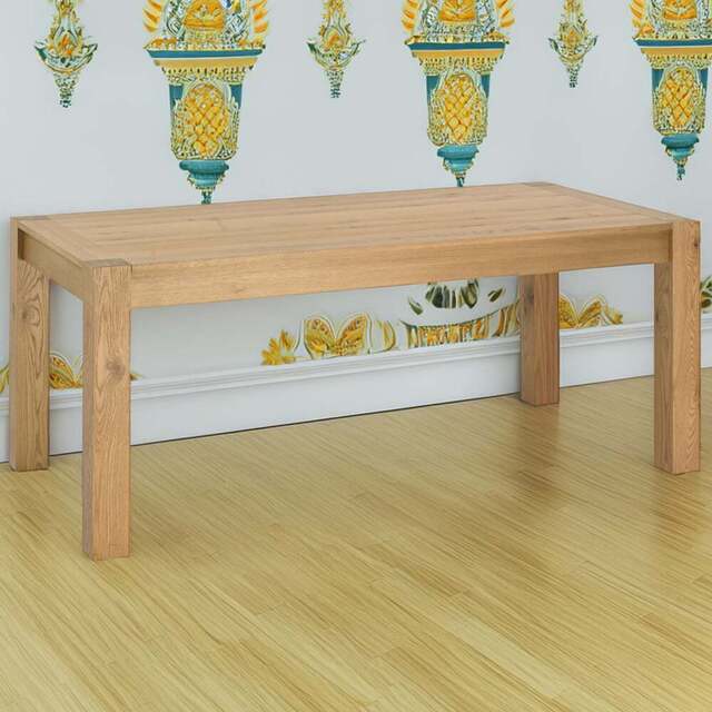 Bentley Designs Turin 8 Seater Light Oak Medium End Extending Table - Size: 6 Seater - Brown - Wilko - image 1