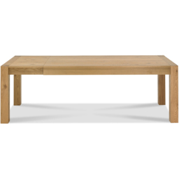 Bentley Designs Turin 8 Seater Light Oak Medium End Extending Table - Size: 6 Seater - Brown - Wilko - thumbnail 6