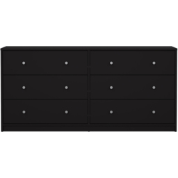 Furniture To Go May 6 Drawer Black Chest of Drawers - Wilko - thumbnail 4