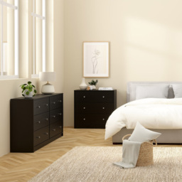 Furniture To Go May 6 Drawer Black Chest of Drawers - Wilko - thumbnail 6