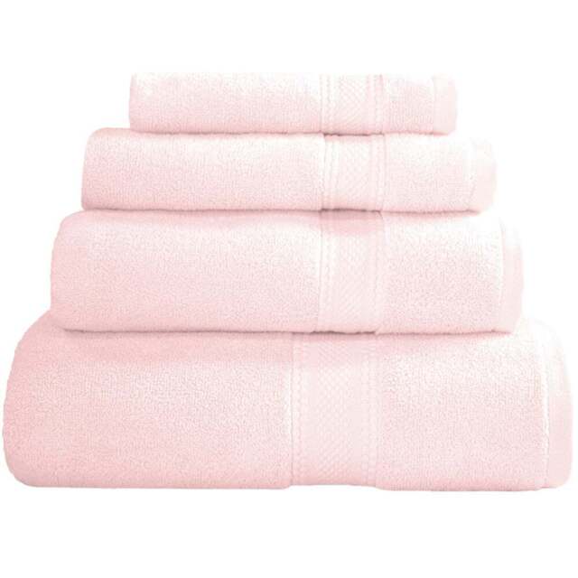 Divante Soft Cotton Pink Bath Sheet - Soft Pink - Wilko - image 1