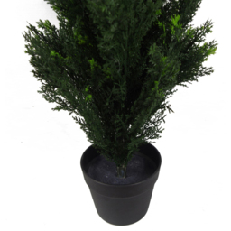 Leaf Cedar Artificial Tree 90cm - Size: 90 x 25 x 25cm - Green - Wilko - thumbnail 3