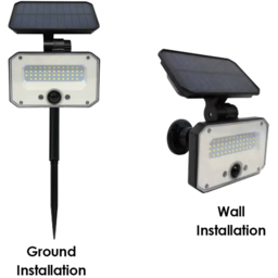 ENER-J 2 Pack 8W Solar Floodlight with PIR and Remote - Size: 20.7 x 13.2 x 13.2cm - White - Wilko - thumbnail 7