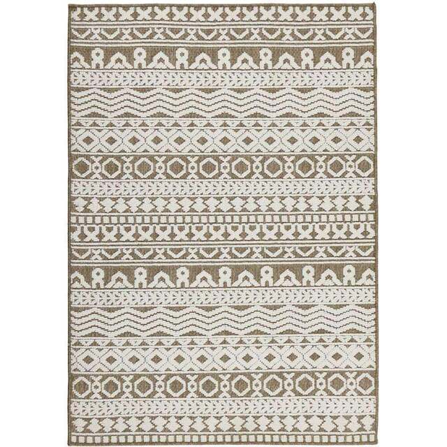 Origins Atlas Graphic Coffee Rug 200 x 290cm - Brown - Wilko - image 1