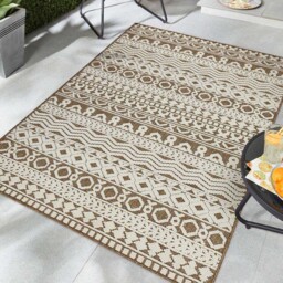Origins Atlas Graphic Coffee Rug 200 x 290cm - Brown - Wilko - thumbnail 3