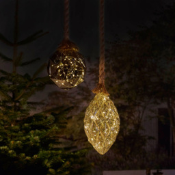 Luxform Pine Cone Brown Hemp Rope Light - Size: 15 x 15 x 23cm - Wilko - thumbnail 3