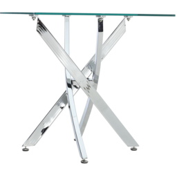 Living and Home Clear Glass Coffee Table - Silver - Wilko - thumbnail 4
