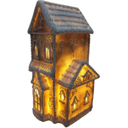 Gingerbread LED House DecorationBrown and White - Candy Cane Lane - Wilko - thumbnail 6