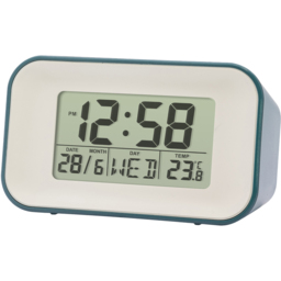 Acctim Alta Storm Blue Reflection Digital Alarm Clock - Size: 4.7 x 10 x 5.8cm - Wilko - thumbnail 4