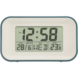Acctim Alta Storm Blue Reflection Digital Alarm Clock - Size: 4.7 x 10 x 5.8cm - Wilko - thumbnail 3
