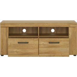 Florence Cortina 2 Drawer 2 Shelf Grandson Oak TV Unit - Size: 40 x 127 x 55cm - Brown - Furniture to Go - Wilko - thumbnail 4