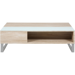Florence Azalea Single Shelf White and Oak Lift Up Coffee Table - Brown - Furniture To Go - Wilko - thumbnail 3