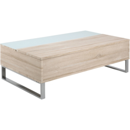 Florence Azalea Single Shelf White and Oak Lift Up Coffee Table - Brown - Furniture To Go - Wilko - thumbnail 4