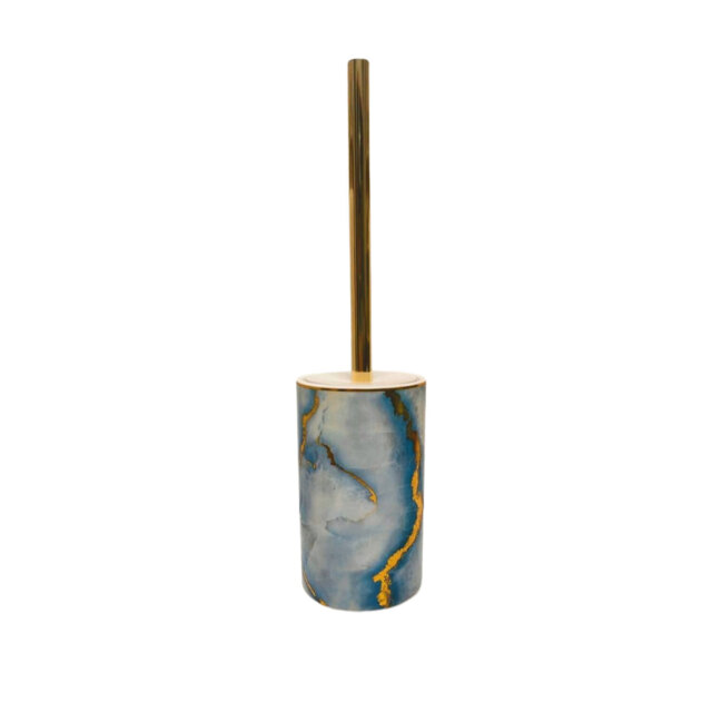 Ocean Marble Toilet Brush Holder Blue - Wilko
