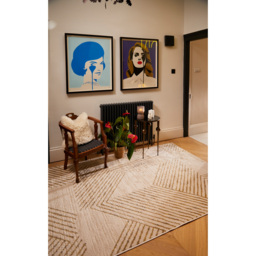 Origins Delta Ivory Rug 120 x 170cm - White - Origins Rugs - Wilko - thumbnail 3