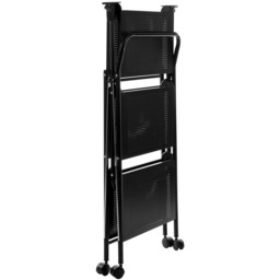 Premier Housewares Rectangular Folding Black Kitchen Trolley - Size: 56 x 47 x 92cm - Wilko - thumbnail 4