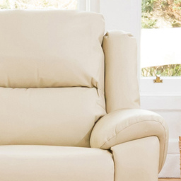Brookhaven Cream Bonded Leather Electric Recliner Chair - Size: Single - Artemis Home - Wilko - thumbnail 4