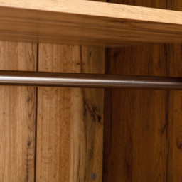 Julian Bowen Bali 2 Door Single Drawer Light Oak Wardrobe - Size: 2 Door, Single Drawer - Wood - Wilko - thumbnail 6