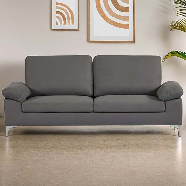 Kosy Koala 2 Seater Grey Fabric Sofa - Wilko - image 1