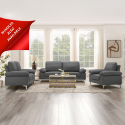 Kosy Koala 2 Seater Grey Fabric Sofa - Wilko - thumbnail 5