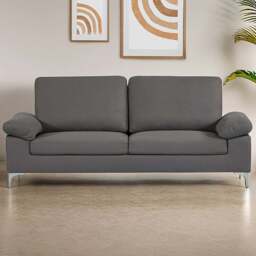 Kosy Koala 2 Seater Grey Fabric Sofa - Wilko - thumbnail 1