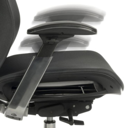 Teknik Office Quantum Mesh Chair Black - Size: 46 x 51 x 54cm - Wilko - thumbnail 7