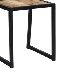Brooklyn Surrey Industrial Metal and Wood Dining Chair - Brown - Wilko - thumbnail 5