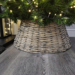 Samuel Alexander Natural KD Rattan Large Christmas Tree Skirt - Size: 70cm - Brown - Wilko - thumbnail 7
