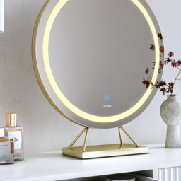 CARME Home Evie LED Frameless Gold Touch Sensor Light Mirror - Size: 20.5 x 51 x 58.5cm - Wilko - thumbnail 5