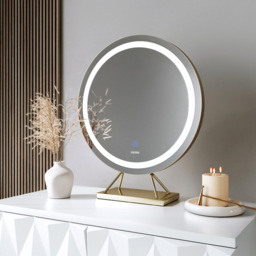 CARME Home Evie LED Frameless Gold Touch Sensor Light Mirror - Size: 20.5 x 51 x 58.5cm - Wilko - thumbnail 3