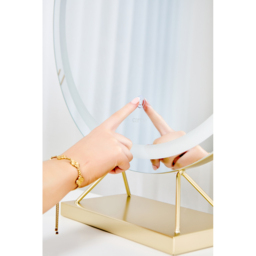 CARME Home Evie LED Frameless Gold Touch Sensor Light Mirror - Size: 20.5 x 51 x 58.5cm - Wilko - thumbnail 6