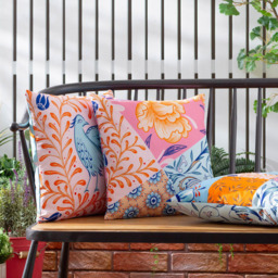 furn. Melhoun Multicolour Abstract Outdoor Reversible Cushion - Size: 43 x 43 x 10cm - Wilko - thumbnail 6
