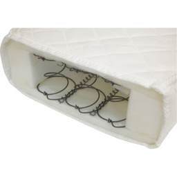 Kidsaw Deluxe Junior Toddler Sprung Mattress - White - Wilko - thumbnail 3
