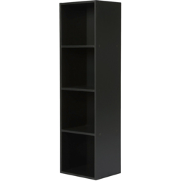 Jane 4 Shelf Black Cube Storage Unit - Home Garden Direct - Wilko - thumbnail 4