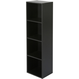 Jane 4 Shelf Black Cube Storage Unit - Home Garden Direct - Wilko - thumbnail 6
