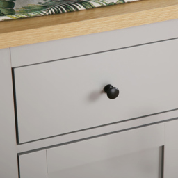 Wiltshire 2 Door Single Drawer Grey Whiteboard - Size: 80 x 120 x 29.5cm - Home Garden Direct - Wilko - thumbnail 6
