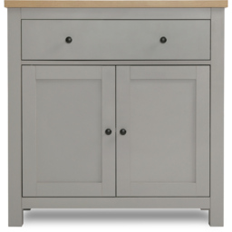 Wiltshire 2 Door Single Drawer Grey Whiteboard - Size: 80 x 120 x 29.5cm - Home Garden Direct - Wilko - thumbnail 3